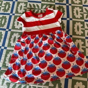 Hanna Mixie Playground Dress w Pockets - stripes and berries